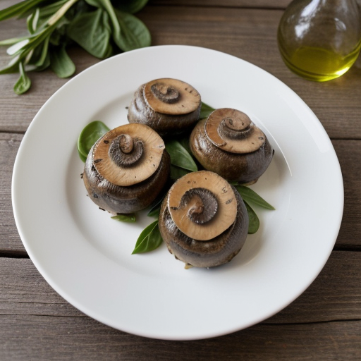 Mushrooms Stuffed With Spinach & Ham recipe image
