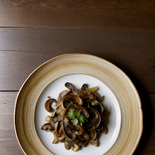 Mushrooms With Onions recipe image