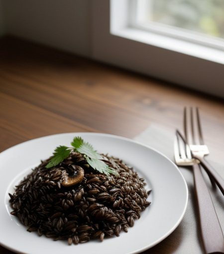 Mushrooms With Wild Rice (Lf recipe image