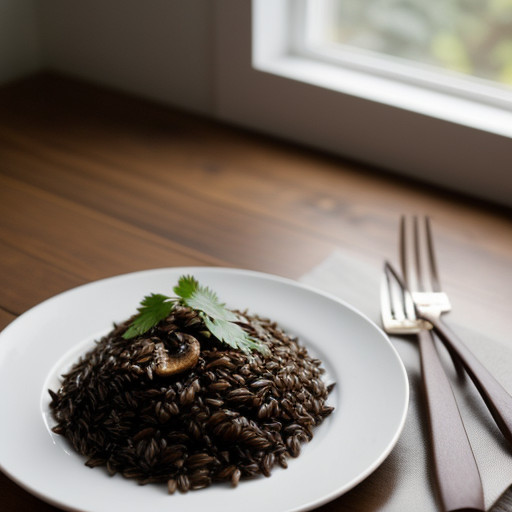 Mushrooms With Wild Rice (Lf recipe image