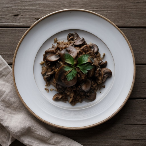 Mushrooms and Rice recipe image