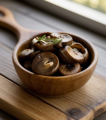 Mushrooms in Garlic Sauce recipe image