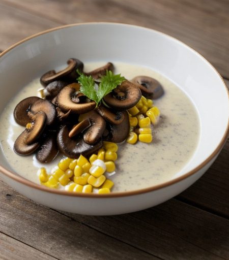 Mushrooms in White Sauce recipe image