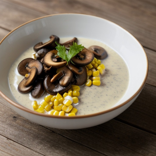 Mushrooms in White Sauce recipe image