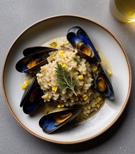Mussel & Corn Risotto recipe image