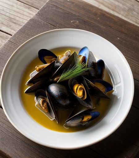 Mussels Steamed With Lemon Grass and Chile De Arbol recipe image