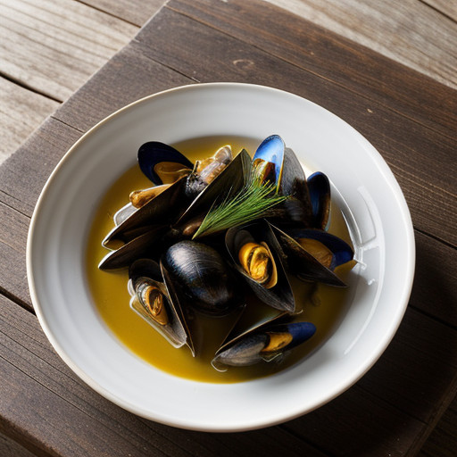 Mussels Steamed With Lemon Grass and Chile De Arbol recipe image