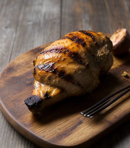 Mustard-Barbecued Chicken Legs recipe image