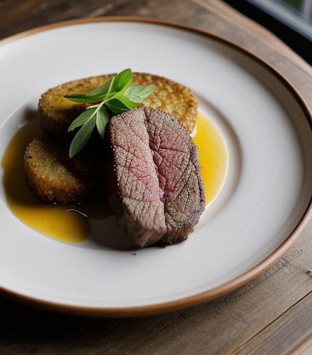 Mustard Fried Caribou recipe image
