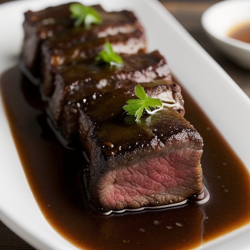 Mustard Glazed Beef Short Ribs recipe image