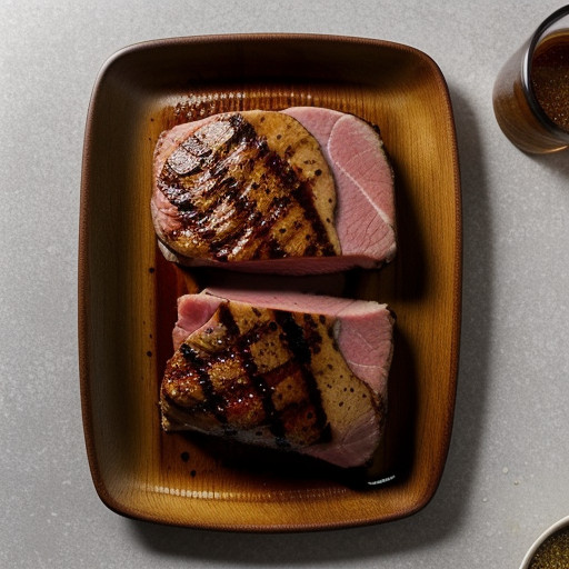 Mustard Glazed Ham Steaks recipe image