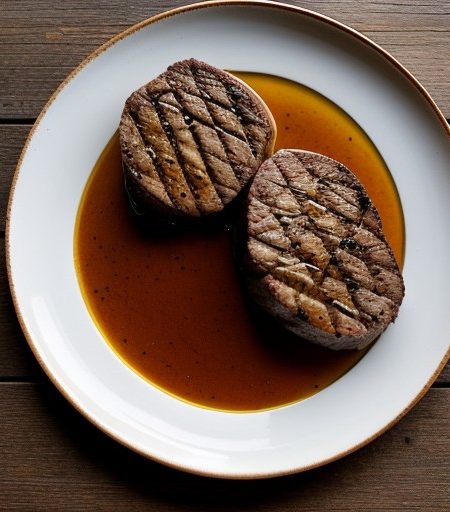 Mustard Grllled Steaks recipe image