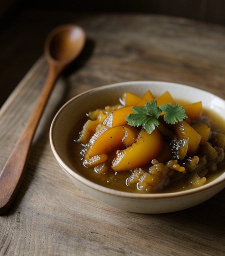 Mustard Peach Relish recipe image
