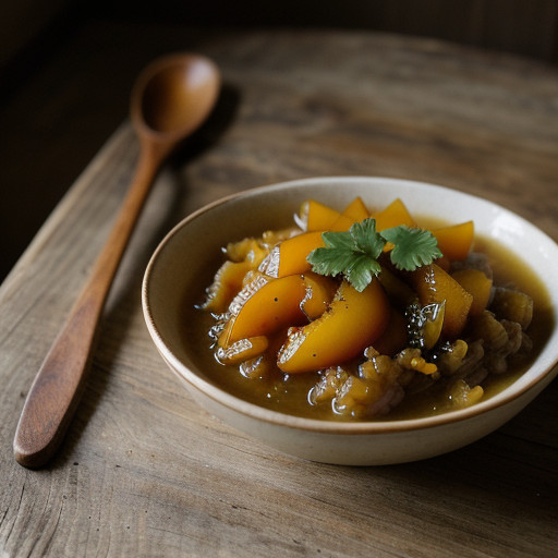 Mustard Peach Relish recipe image