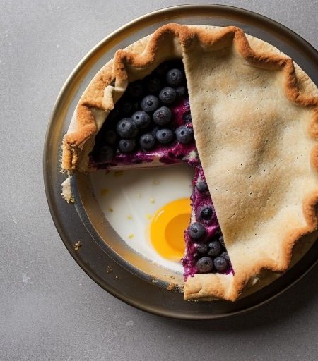 Mustikkapiiras (Blueberry Yogurt Pie recipe image