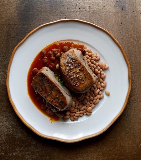 My Pork Chops & Beans recipe image