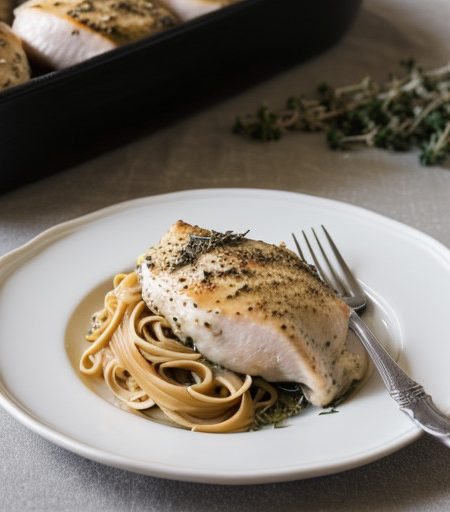N.YR.EVE Feast - 2. Stuffed Chicken Breasts With Pasta recipe image
