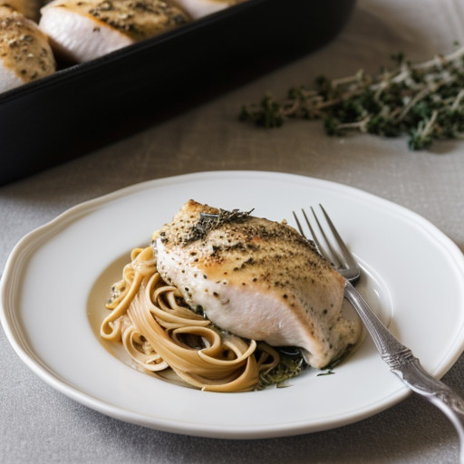 N.YR.EVE Feast - 2. Stuffed Chicken Breasts With Pasta recipe image