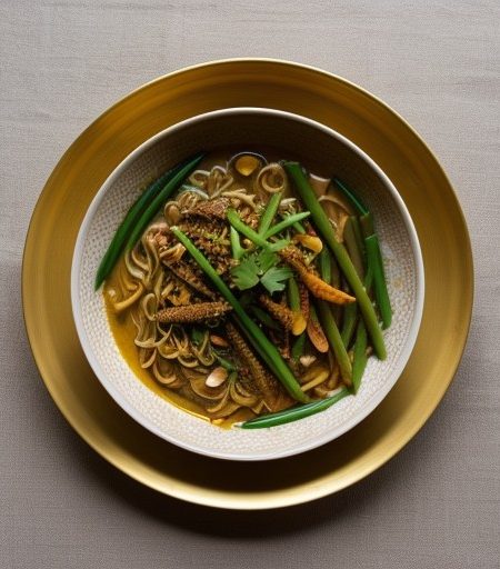 Nam Prik Curry Noodles (Kanom Jin Nam Prik recipe image
