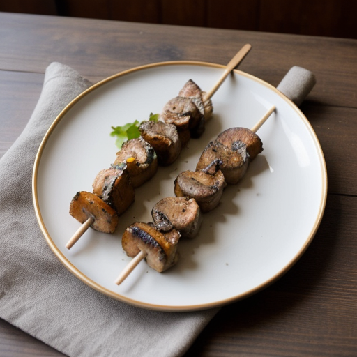 Nanaimo Salmon & Mushroom Kebabs recipe image