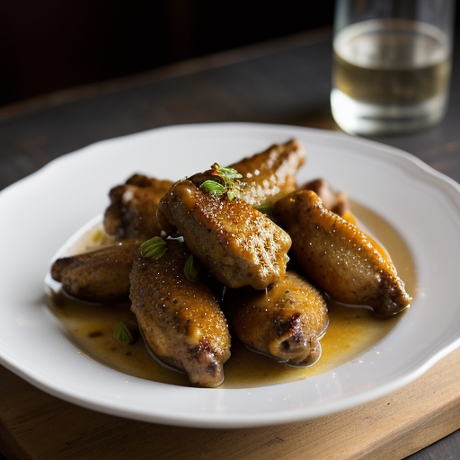 Napa Valley Chicken Wings With Wine Dressing recipe image