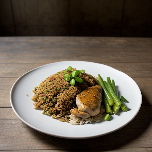 Nasi Goreng With Chicken. recipe image