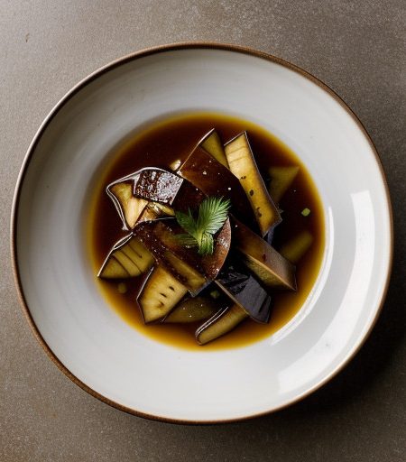 Nasu Karashi Sumiso-Ae (Eggplant W/ Mustard & recipe image