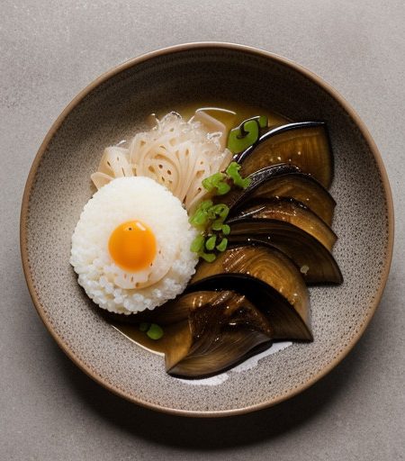 Nasu Karashi Sumiso-Ae (Eggplant/Mustard & Mi recipe image