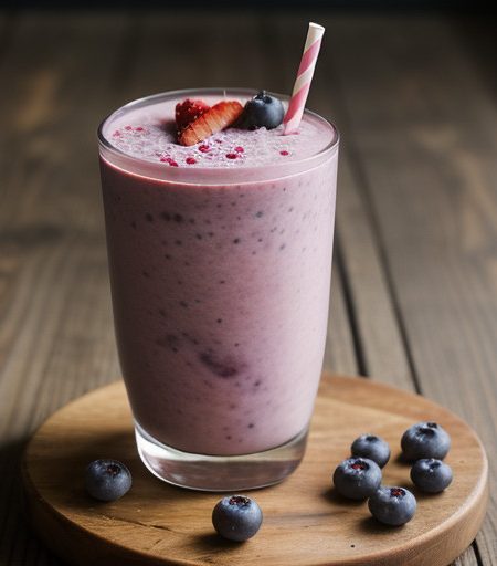 Nectarine Berry Smoothie recipe image