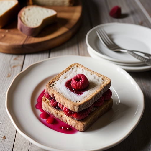Nectarines & Raspberries With Biscotti Crum recipe image