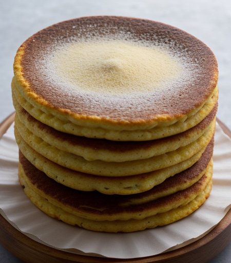 Nero Wolfe's Corn Cakes With Tomato & Chees recipe image
