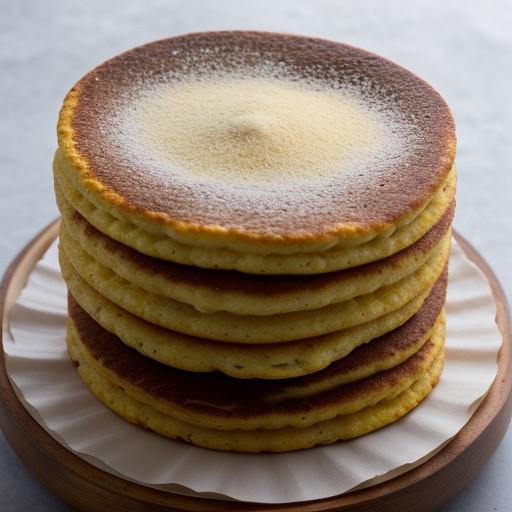 Nero Wolfe's Corn Cakes With Tomato & Chees recipe image