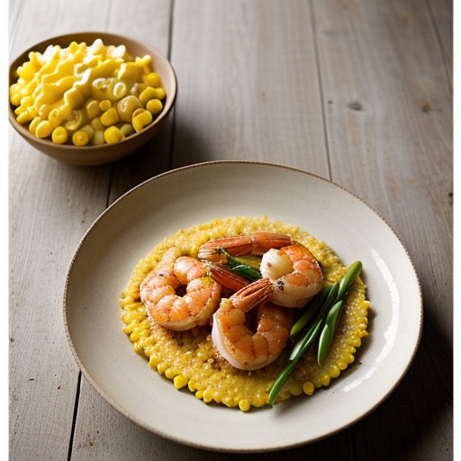 New Orleans Shrimp With Corn Grits recipe image