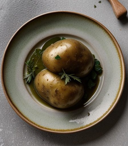 New Potatoes With Green/Gold Topping recipe image