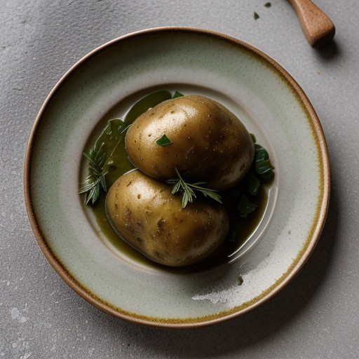 New Potatoes With Green/Gold Topping recipe image