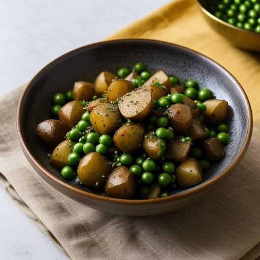 New Potatoes With Peas & Coriander recipe image