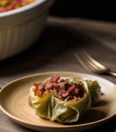 New-World Stuffed Cabbage recipe image