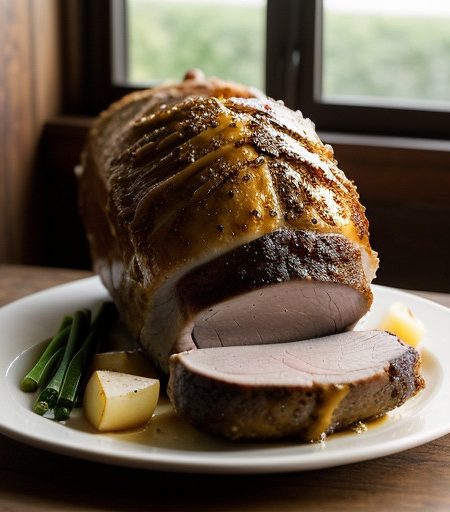 New Year's Pork Roast With Saurkraut recipe image