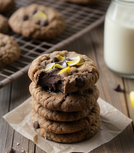 No-Bake Almond Chocolate Cookies recipe image