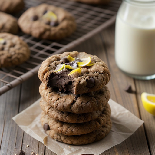 No-Bake Almond Chocolate Cookies recipe image