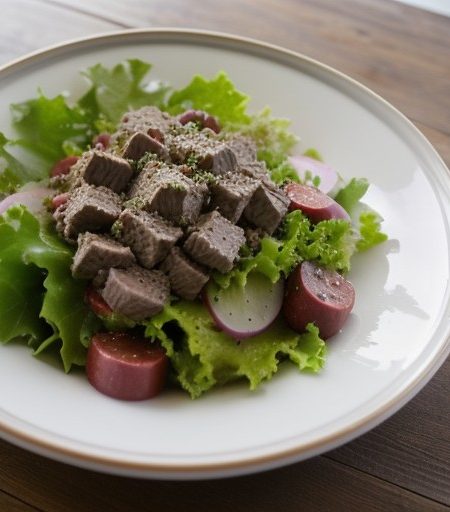 No Bake Beef Salad recipe image