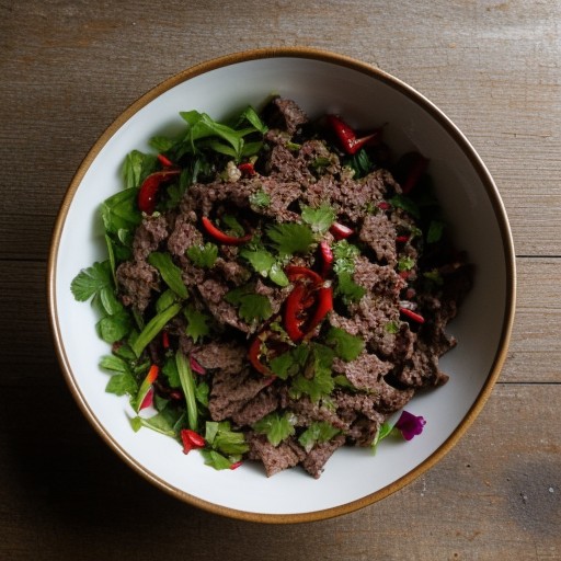 No Bake Beef Salad recipe image