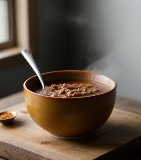 No Bake Beef Soup recipe image