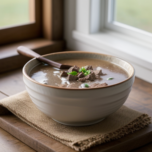 No Bake Beef Soup recipe image