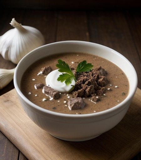 No Bake Beef Soup recipe image