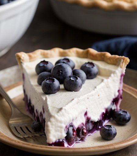 No Bake Best Blueberry Pie recipe image