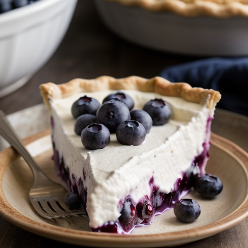 No Bake Best Blueberry Pie recipe image