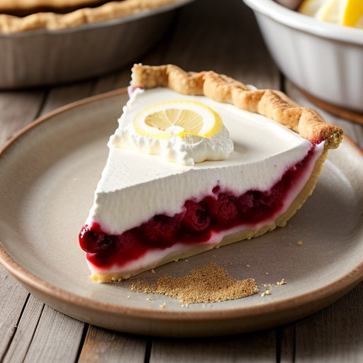 No Bake Cherry Cheese Pie recipe image