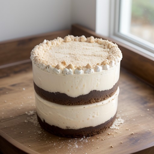 No Bake" Cookie Crumble Cheesecake recipe image