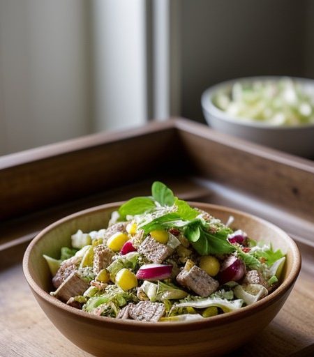 No Bake Pork Salad recipe image